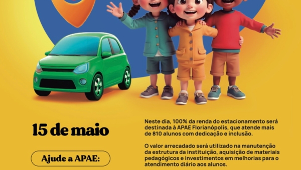 Colabore com a APAE no 6º Estacionamento Solidário do Beiramar Shopping